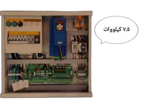 300 (49) تابلو فرمان آسانسور گیربکس آریان کنترل 7.5 کیلووات