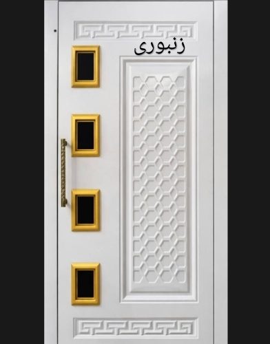 درب طبقه آسانسور لولایی + فنر (طرح های متنوع)