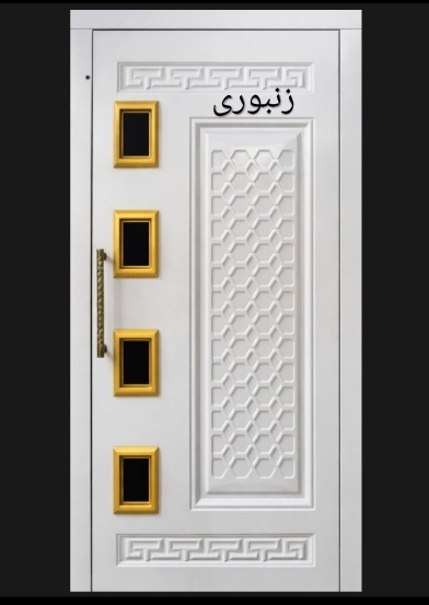 درب طبقه آسانسور لولایی + فنر (طرح های متنوع)